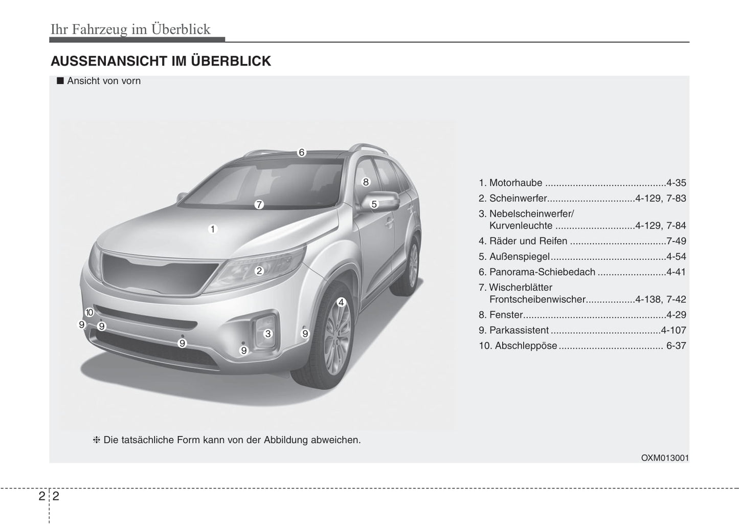 2012-2015 Kia Sorento Manuel du propriétaire | Allemand