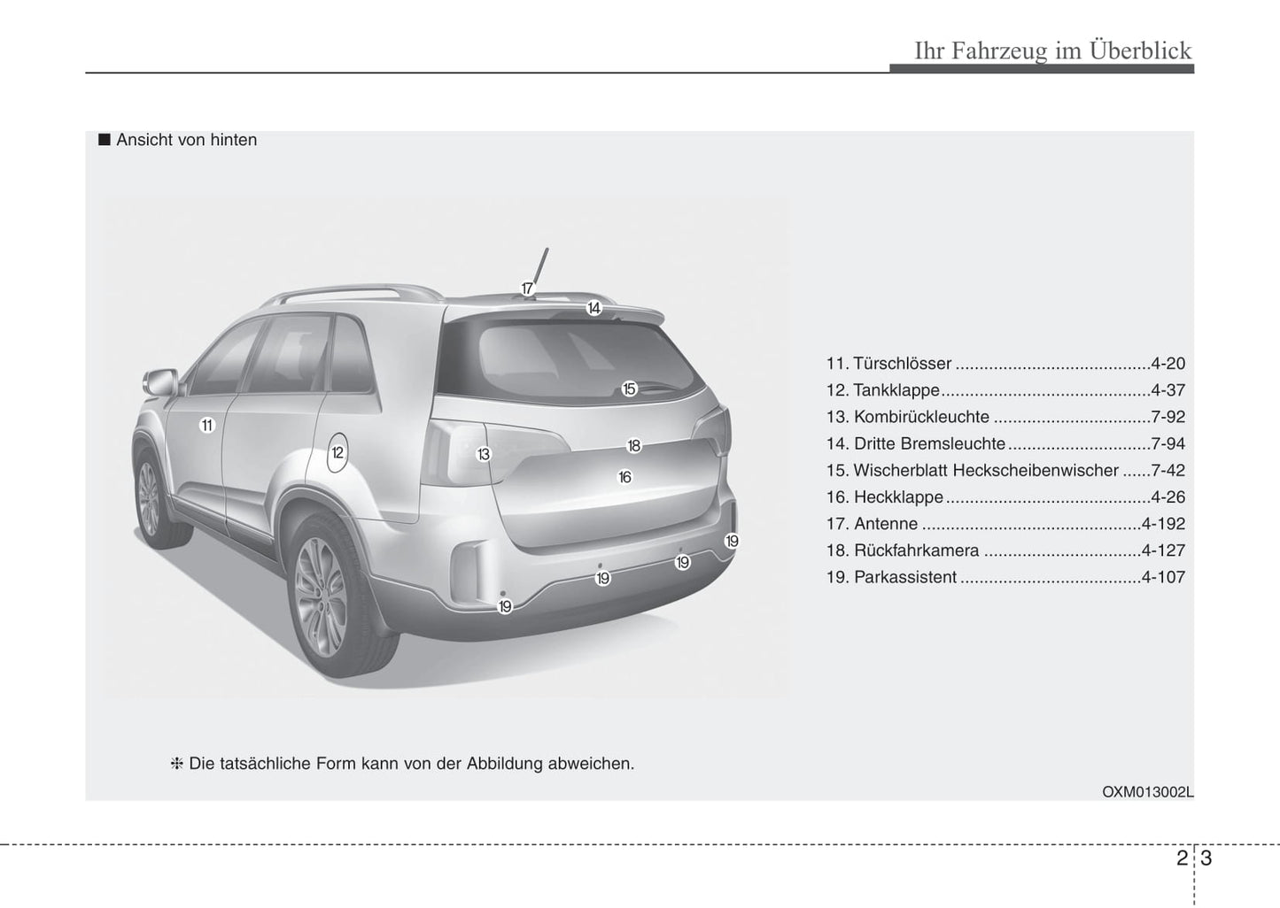 2012-2015 Kia Sorento Manuel du propriétaire | Allemand
