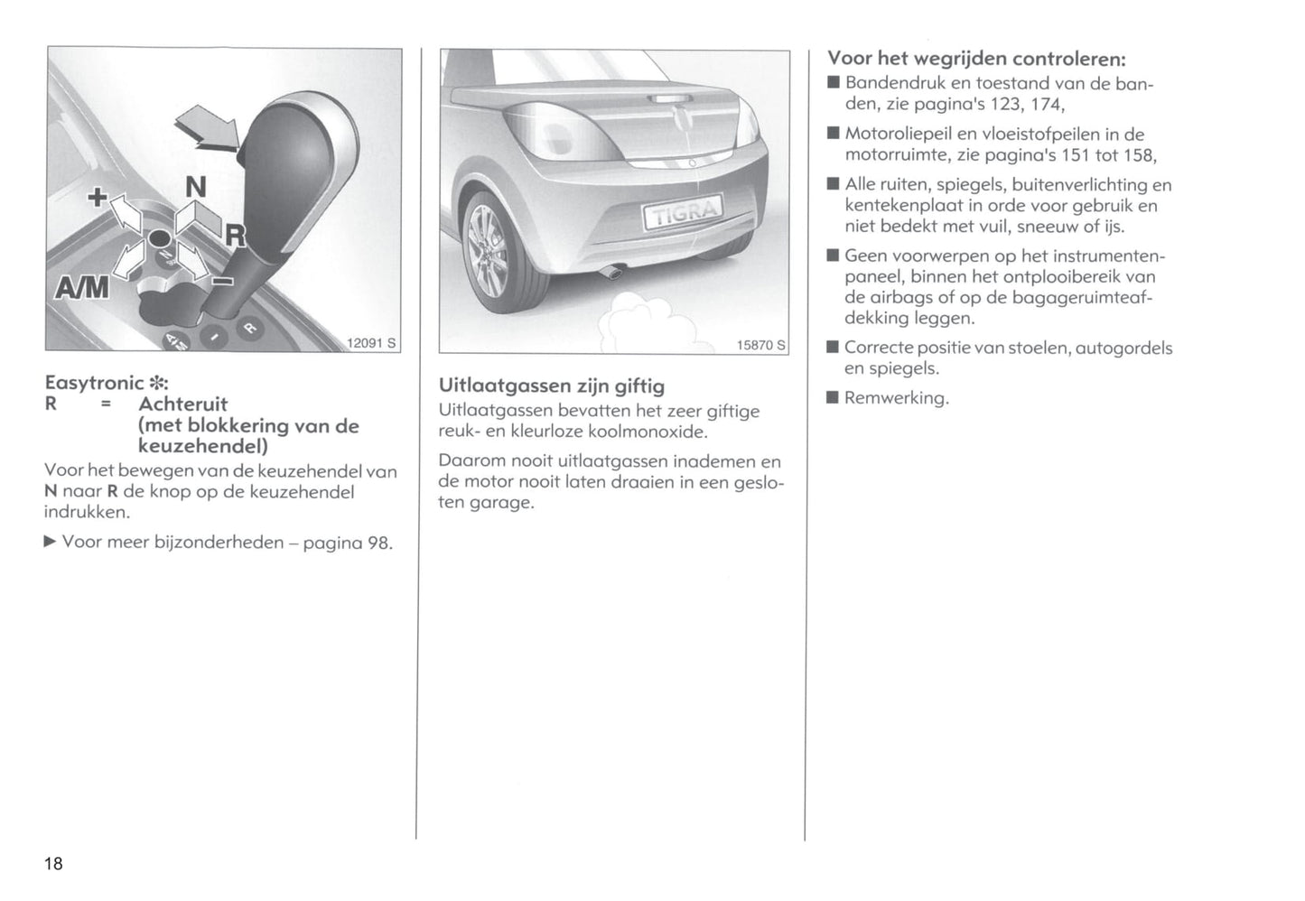 2004-2005 Opel Tigra Twin Top Gebruikershandleiding | Nederlands
