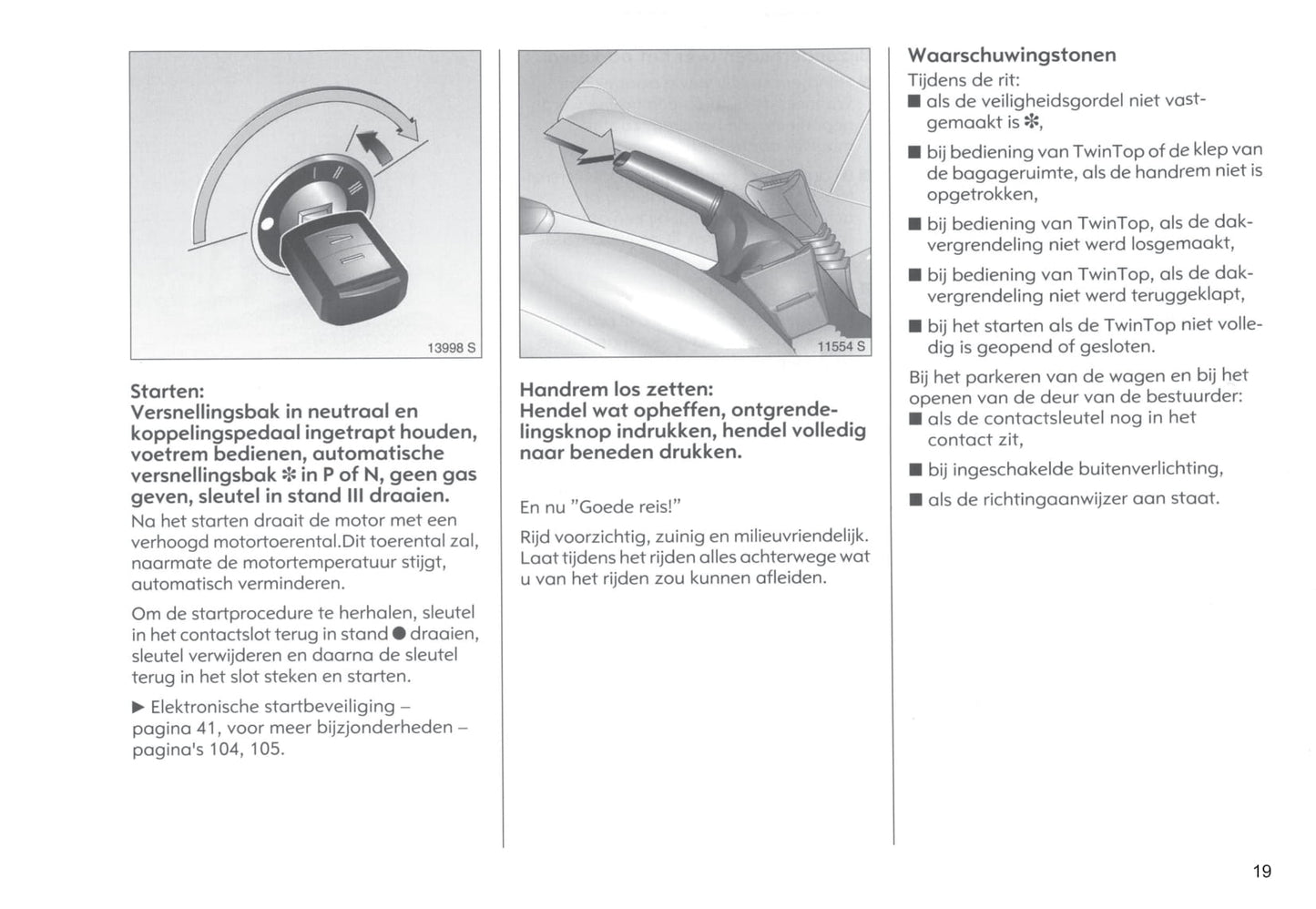 2004-2005 Opel Tigra Twin Top Gebruikershandleiding | Nederlands