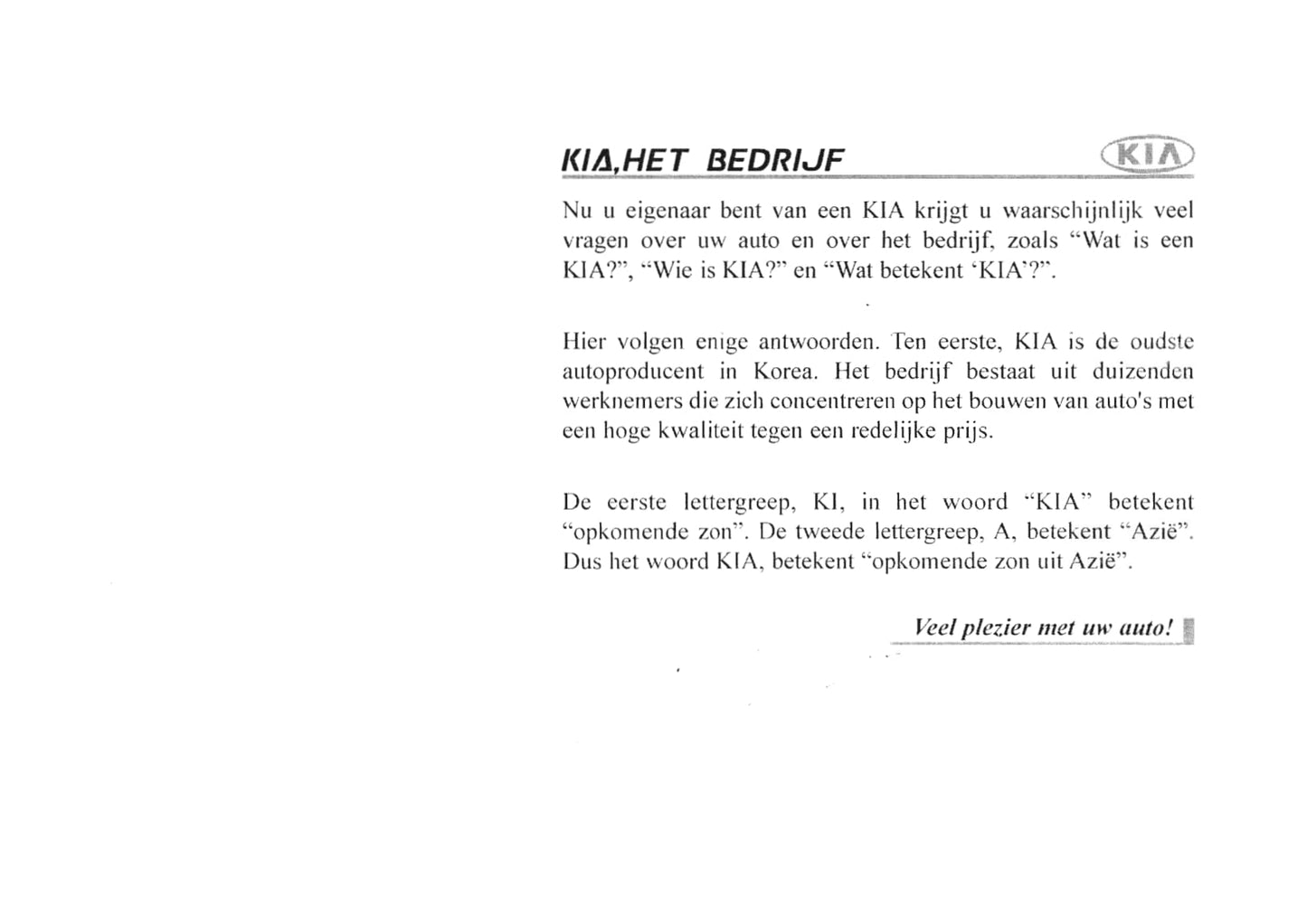 2007-2008 Kia Cee'd Gebruikershandleiding | Nederlands