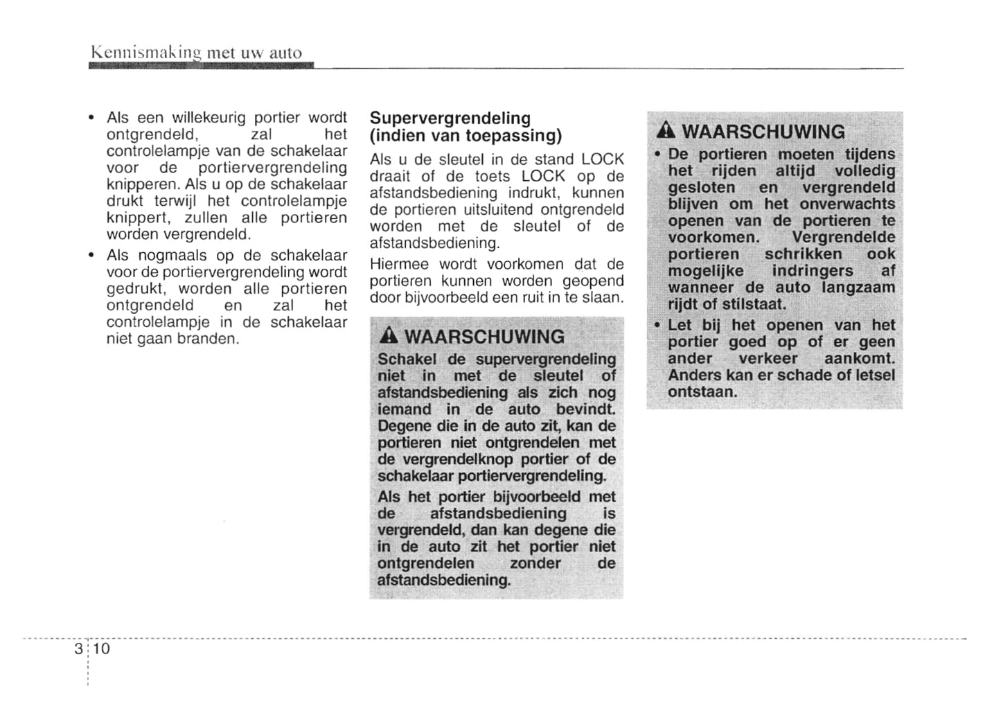 2007-2008 Kia Cee'd Gebruikershandleiding | Nederlands