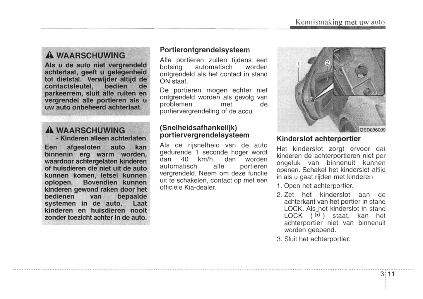 2007-2008 Kia Cee'd Gebruikershandleiding | Nederlands