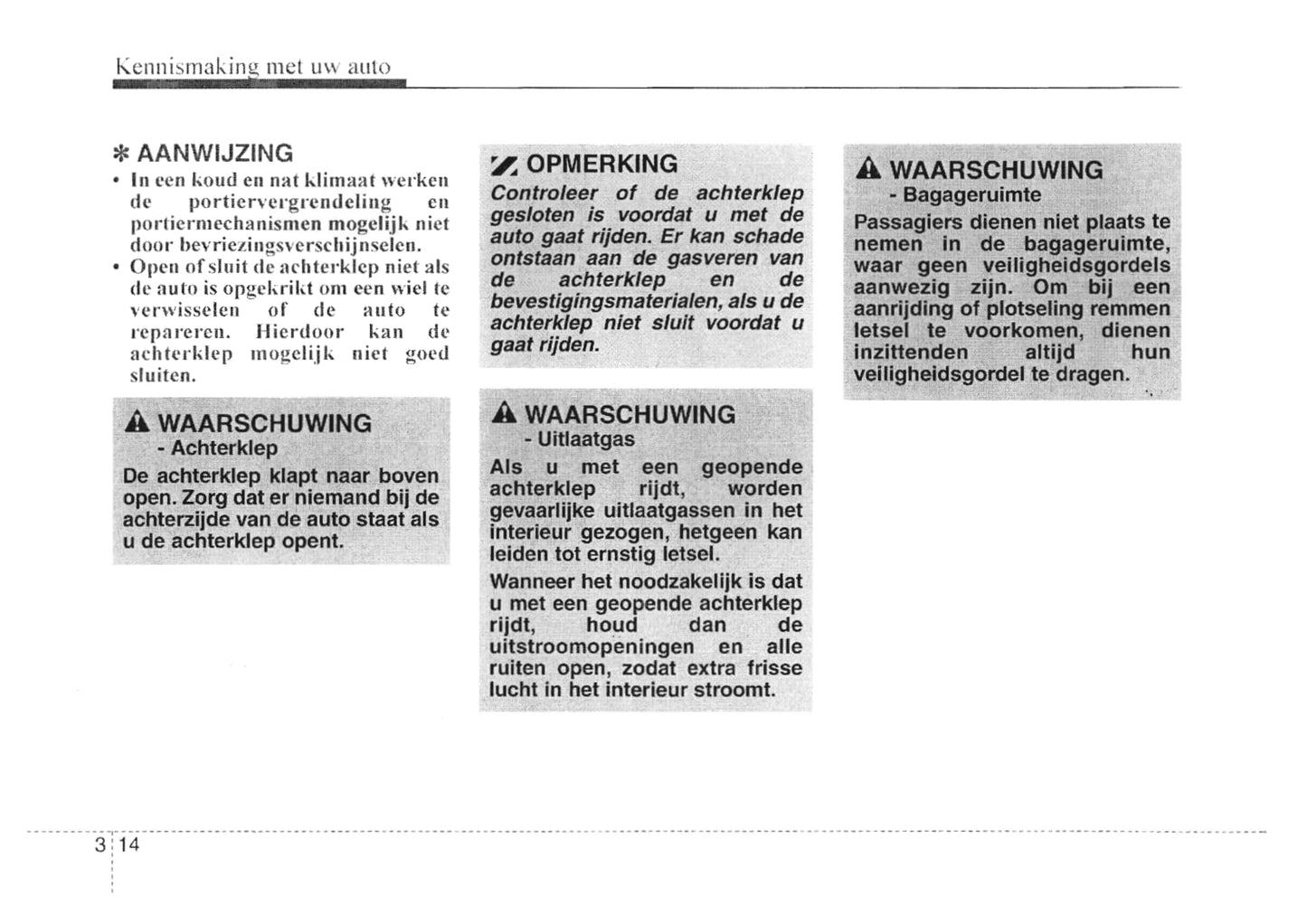 2007-2008 Kia Cee'd Gebruikershandleiding | Nederlands