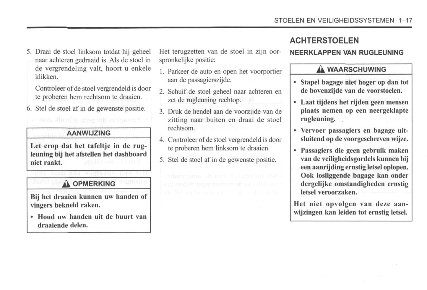 2000-2004 Daewoo Tacuma Manuel du propriétaire | Néerlandais