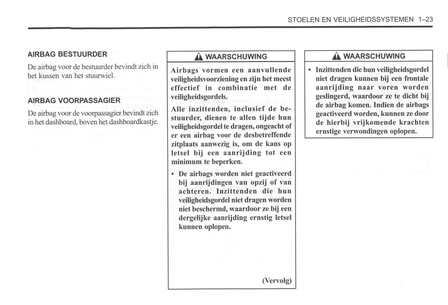 2000-2004 Daewoo Tacuma Manuel du propriétaire | Néerlandais