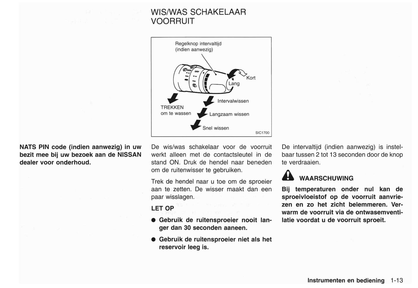 2001-2002 Nissan X-Trail Gebruikershandleiding | Nederlands