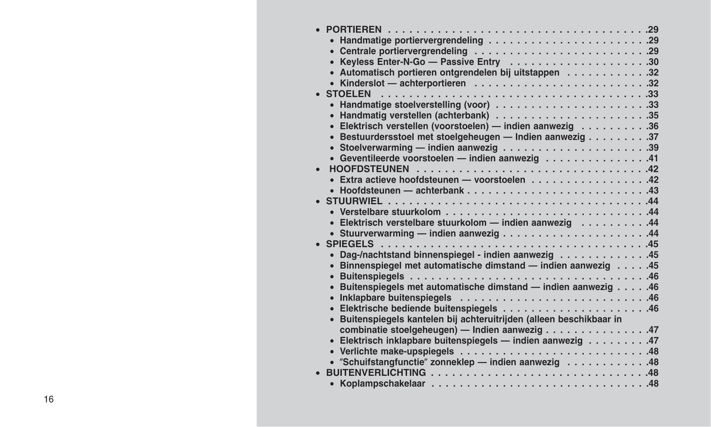 2013-2017 Jeep Grand Cherokee Manuel du propriétaire | Néerlandais