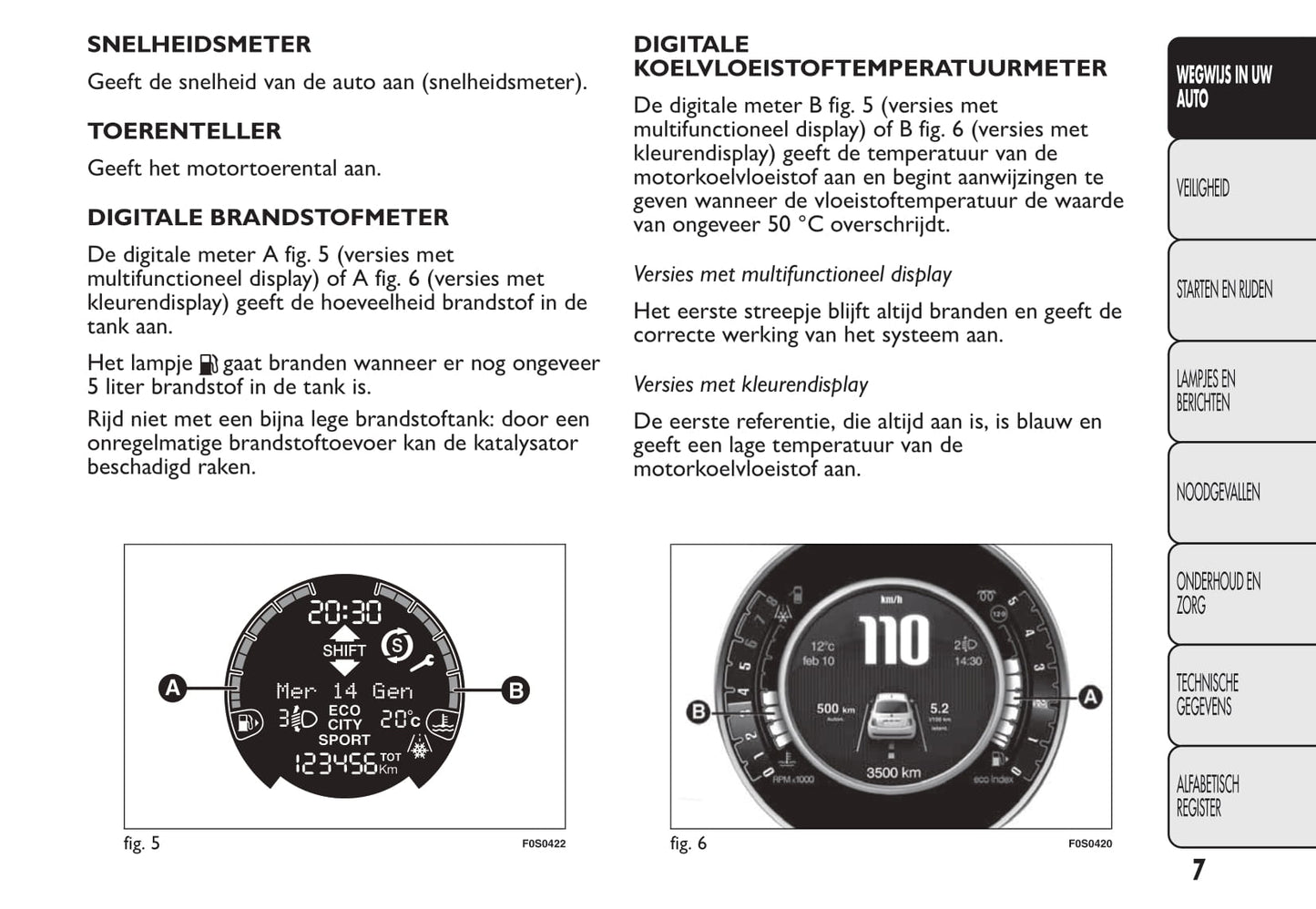 2015-2016 Fiat 500/500C Bedienungsanleitung | Niederländisch