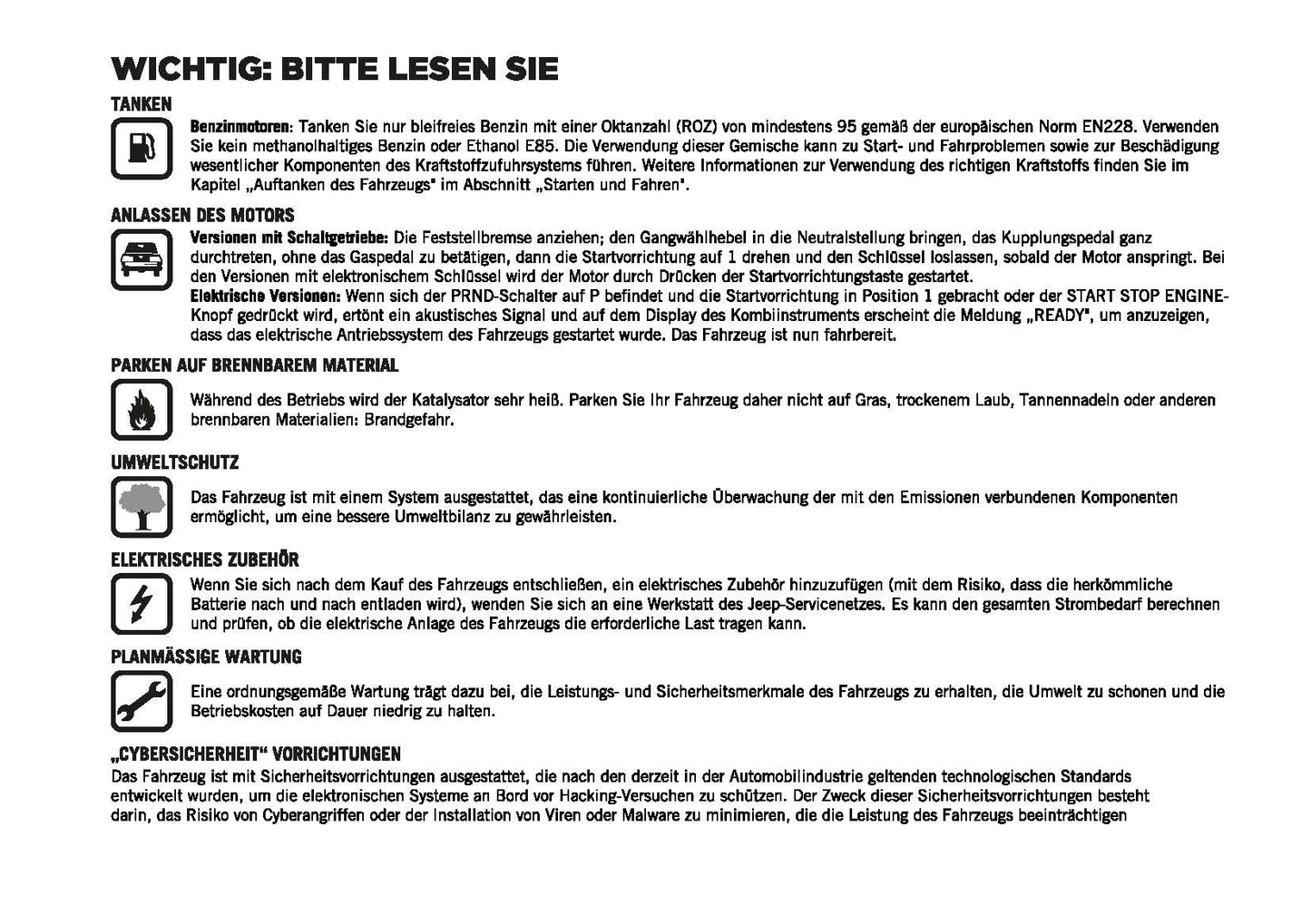 2023-2024 Jeep Avenger Gebruikershandleiding | Duits