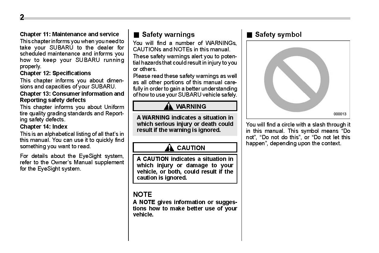 2020 Subaru Crosstrek Manuel du propriétaire | Anglais
