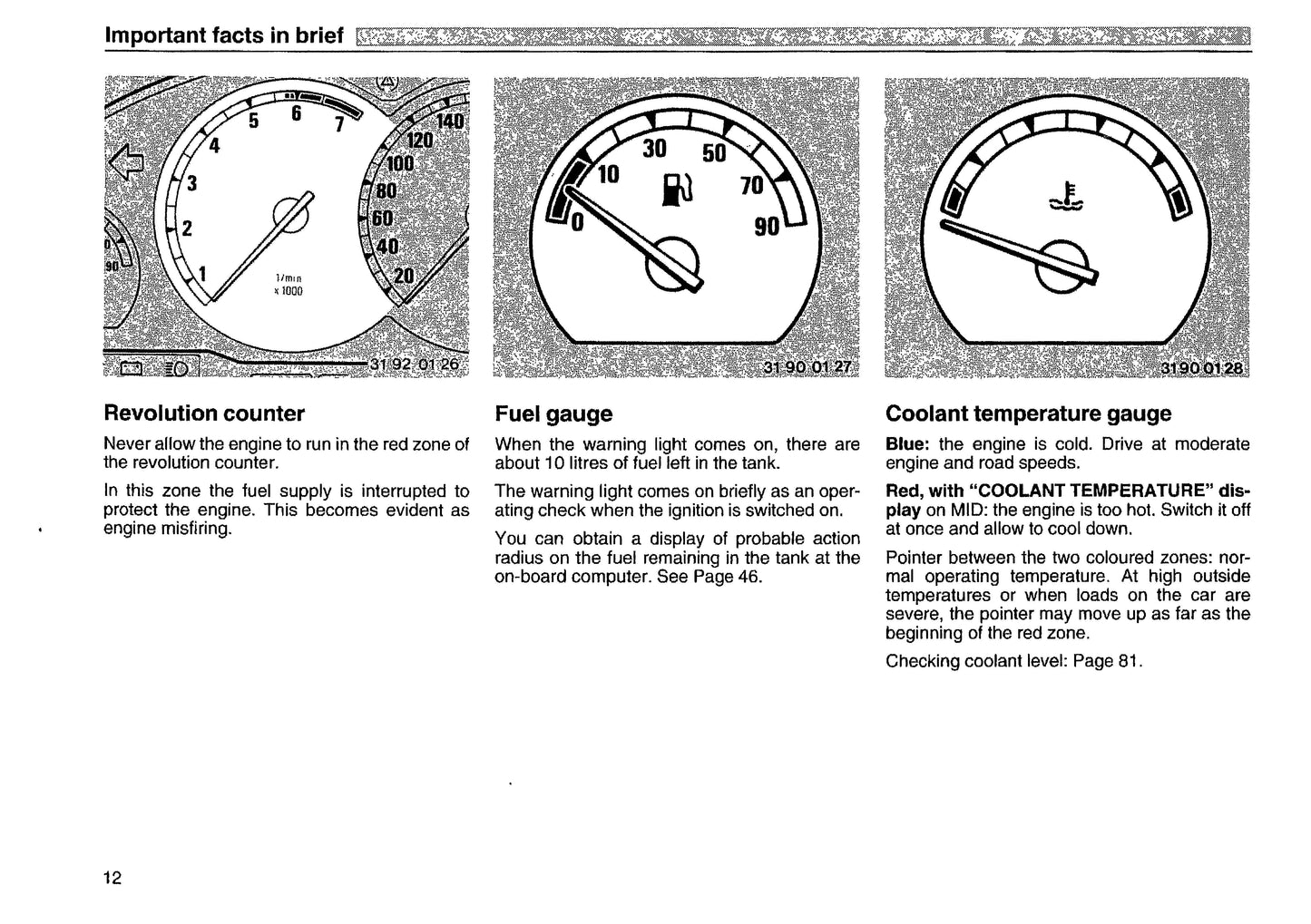1991 BMW 8 Series Owner's Manual | English
