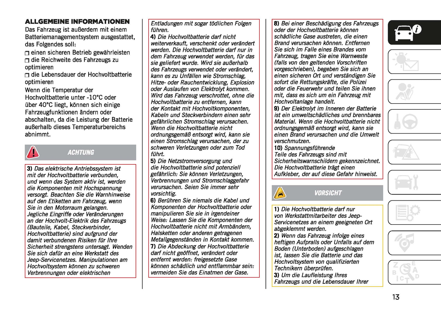 2023-2024 Jeep Avenger Gebruikershandleiding | Duits