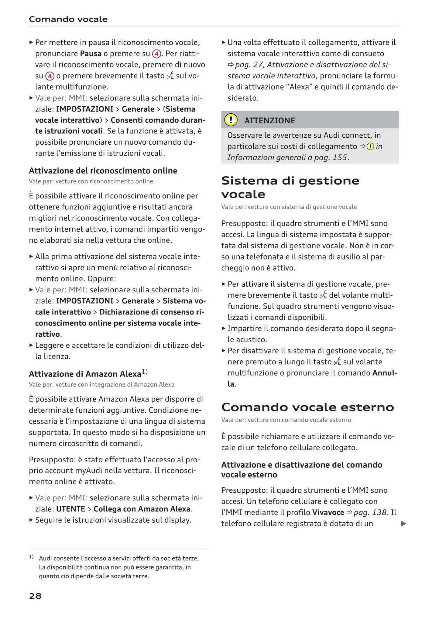 2018-2023 Audi A1 Manuel du propriétaire | Italien