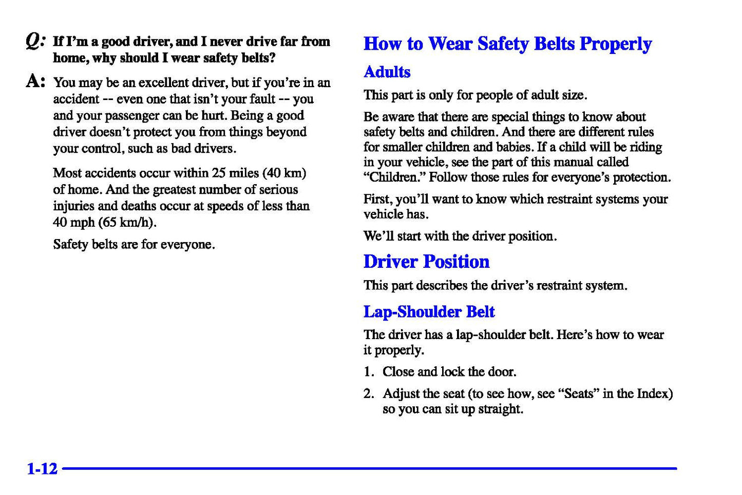 2000 Chevrolet Corvette Bedienungsanleitung | Englisch