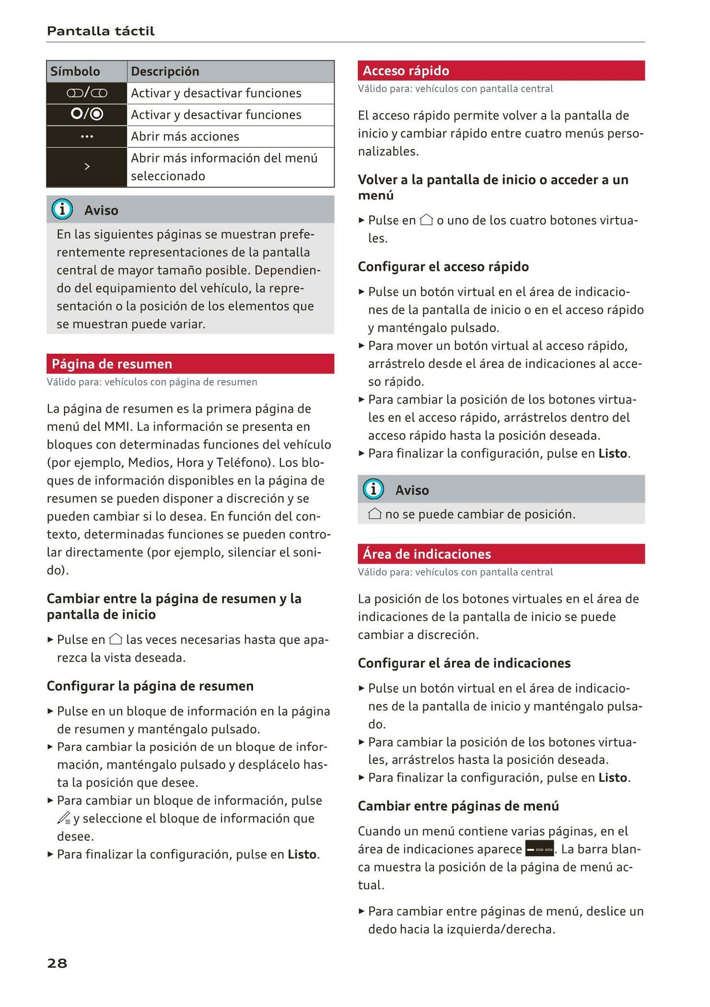 2018-2023 Audi Q3 Gebruikershandleiding | Spaans