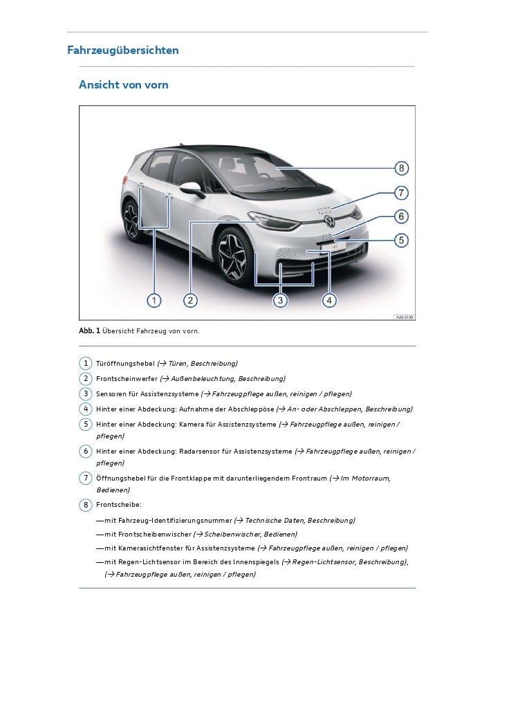2020-2023 Volkswagen ID.3 Manuel du propriétaire | Allemand