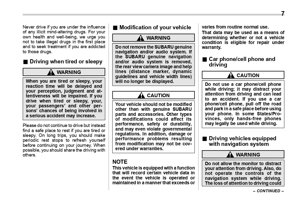 2020 Subaru WRX Gebruikershandleiding | Engels