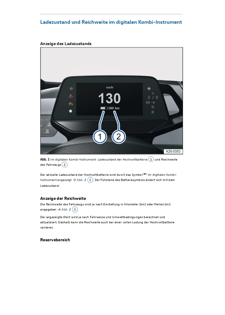 2020-2023 Volkswagen ID.3 Manuel du propriétaire | Allemand