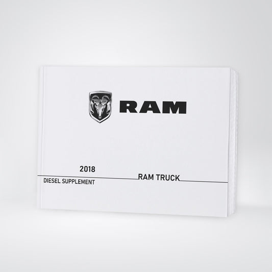 2018 Ram Truck Diesel Manuel du propriétaire Supplement | Anglais