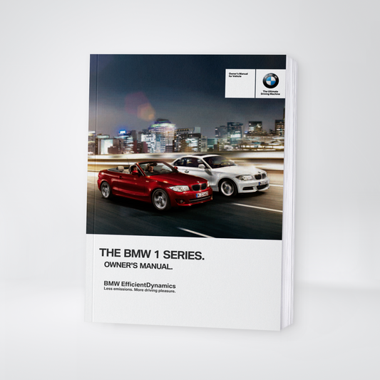 2013 BMW 1 Series Bedienungsanleitung | Englisch