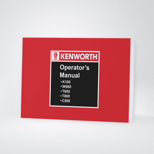 1996-2003 Kenworth K100/W900/T600/T800/C500 Gebruikershandleiding | Engels