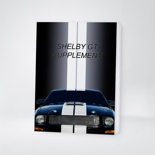 2007 Ford Shelby GT Ergänzendes Anleitung | Englisch