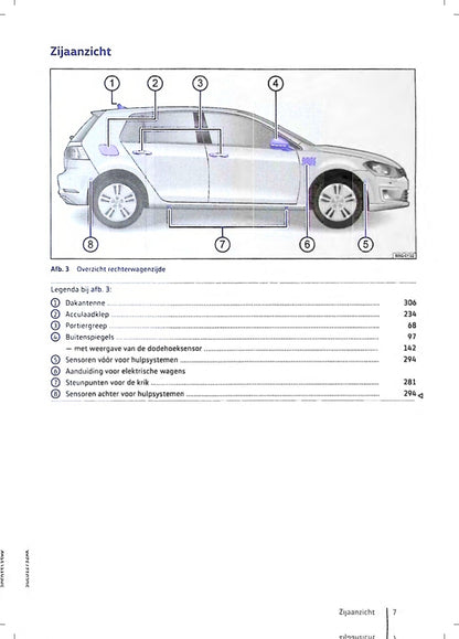 2019 Volkswagen e-Golf Owner's Manual | Dutch