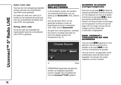 2017-2018 Abarth 500/595/695 Uconnect 5.0 Radio Infotainment Manual | Dutch