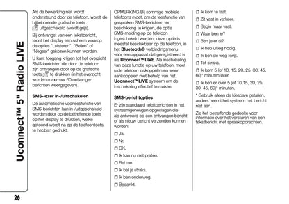 2017-2018 Abarth 500/595/695 Uconnect 5.0 Radio Infotainment Manual | Dutch