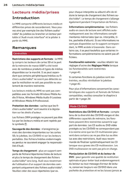 2013-2014 Audi MMI Navigation Plus Manuel d'Infotainment | Français