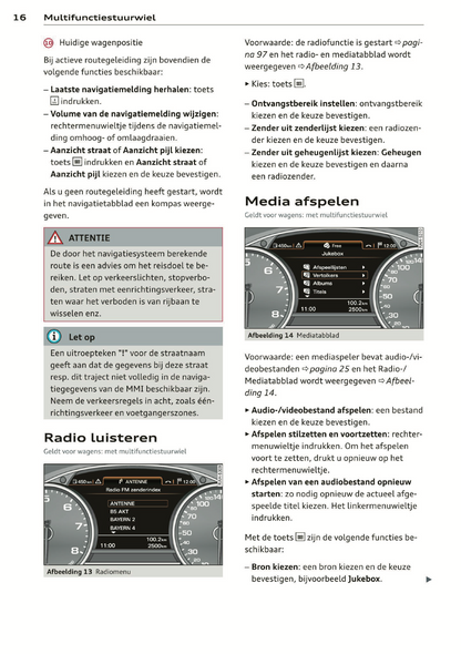 2014 Audi MMI Navigation Plus Infotainment Manual | Dutch