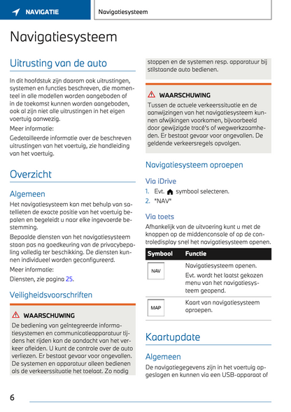 2022-2023 BMW i7 Infotainment Manual | Dutch