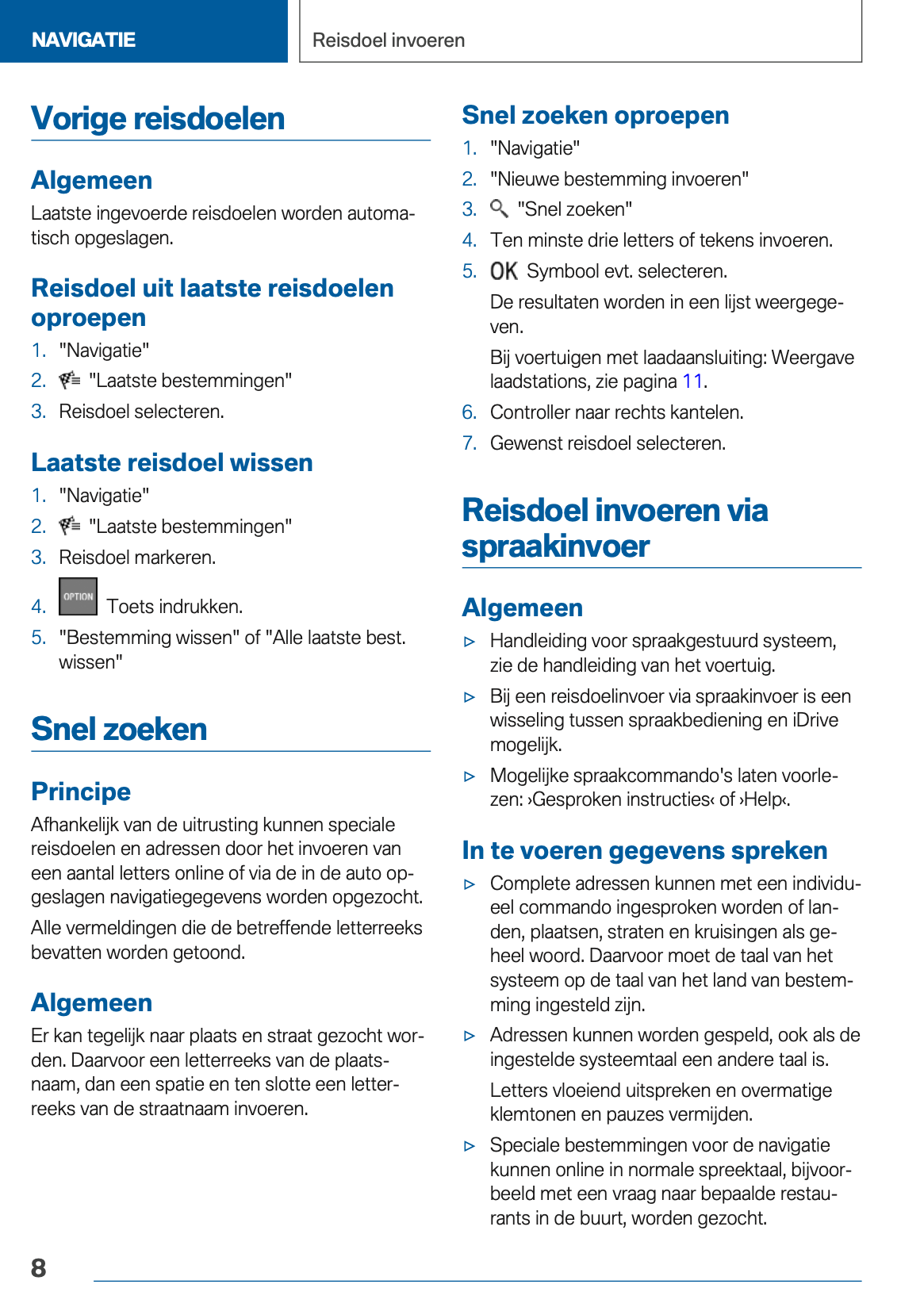 2020-2021 BMW X1 Plug-in-Hybrid Infotainment Manual | Dutch