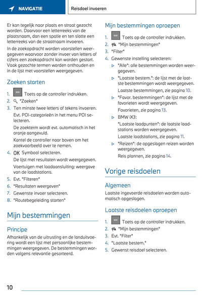 2023-2024 BMW X3 Plug-in-Hybrid Infotainment Manual | Dutch
