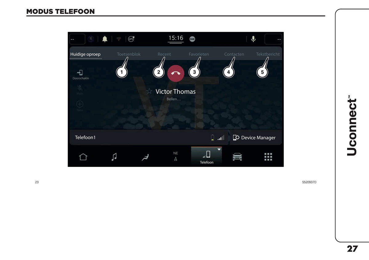 2021-2025 Jeep Compass Uconnect Nav Infotainment Manual | Dutch