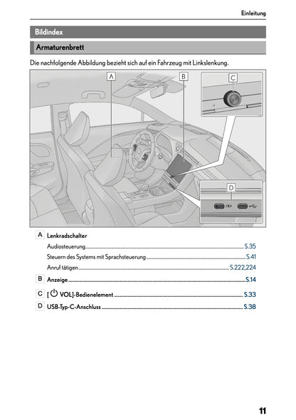 2025-2026 Lexus LBX Navigation Anleitung | Deutsch