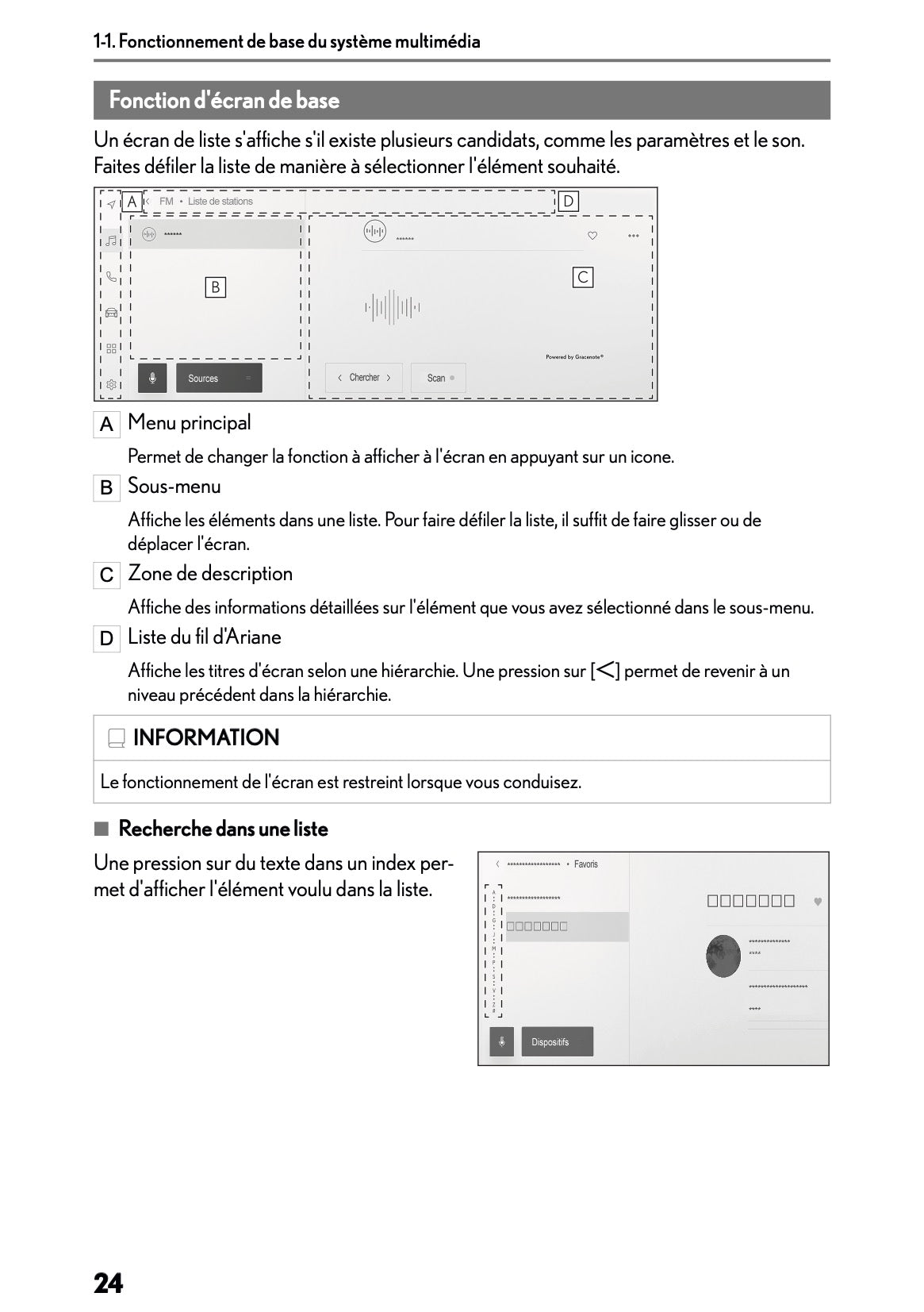 2025-2026 Lexus LBX Manuel de Navigation | Français