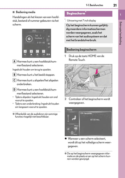 2019-2021 Lexus UX 250h Navigation Manual | Dutch