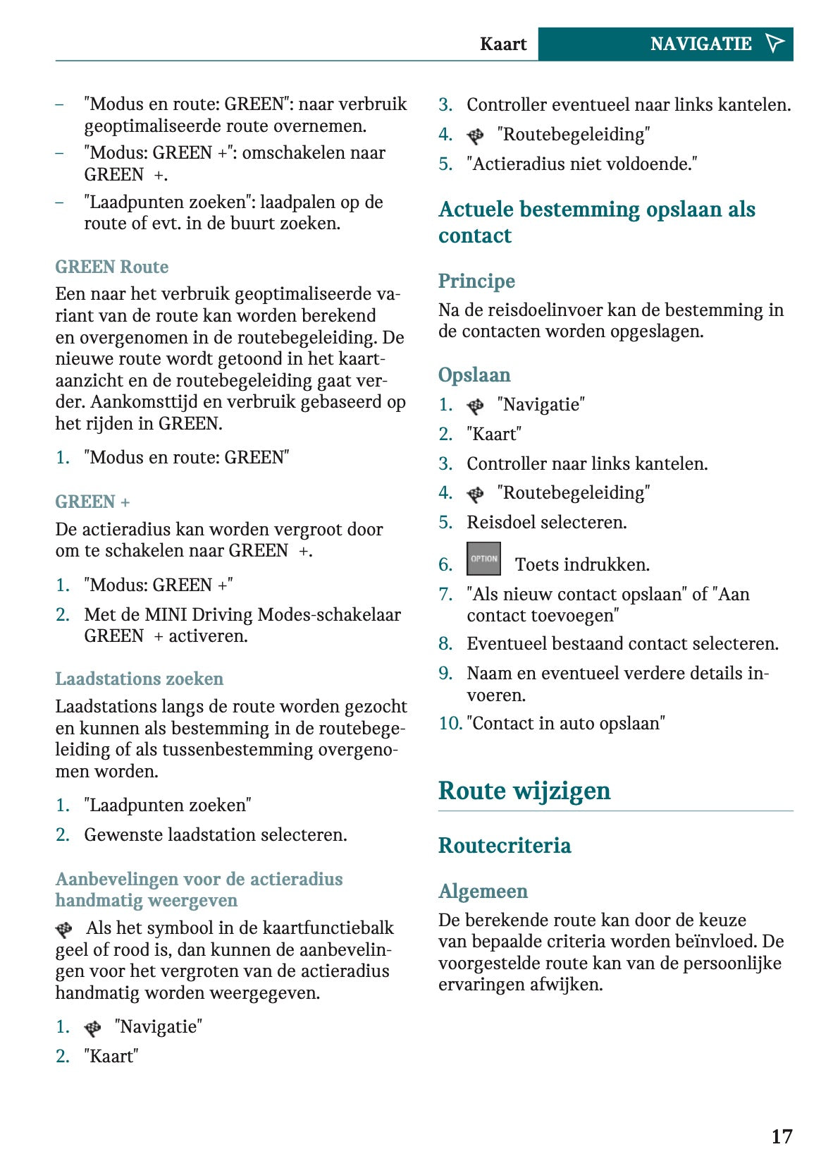 2023 Mini Mini Infotainment Manual | Dutch