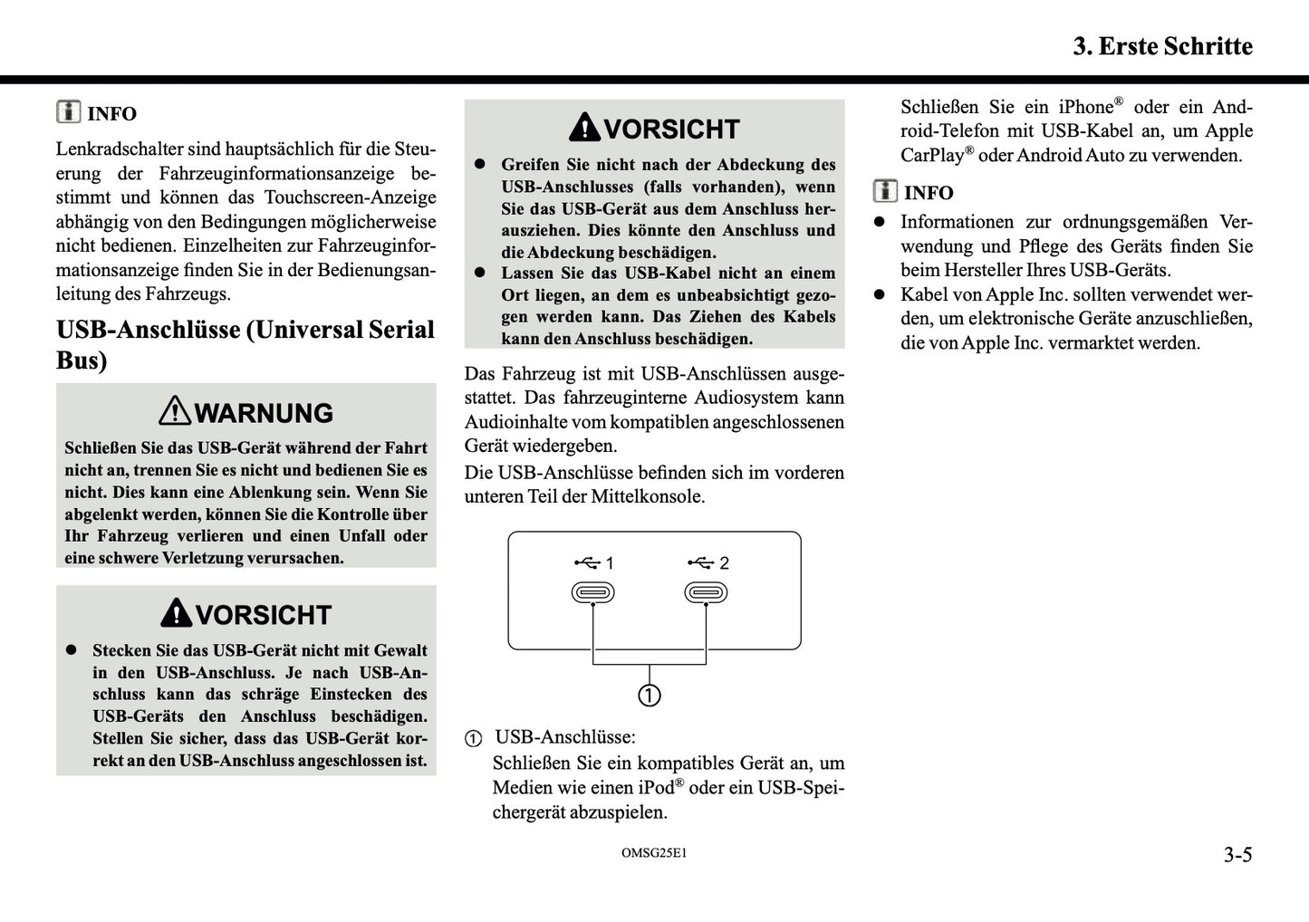 2025 Mitsubishi Outlander PHEV Smartphone Link Display Audio Anleitung | Deutsch
