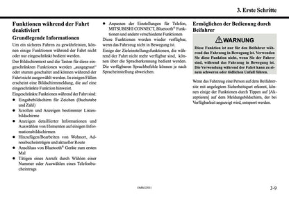 2025 Mitsubishi Outlander PHEV Smartphone Link Display Audio Anleitung | Deutsch