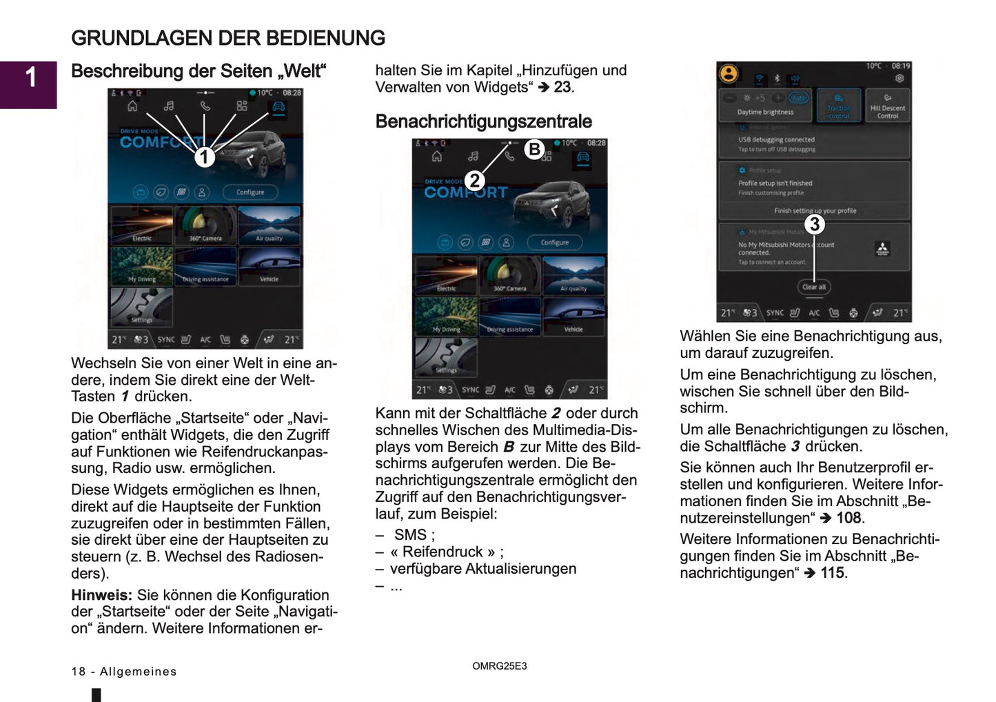 2025 Mitsubishi Smartphone Link Display Audio Anleitung | Deutsch