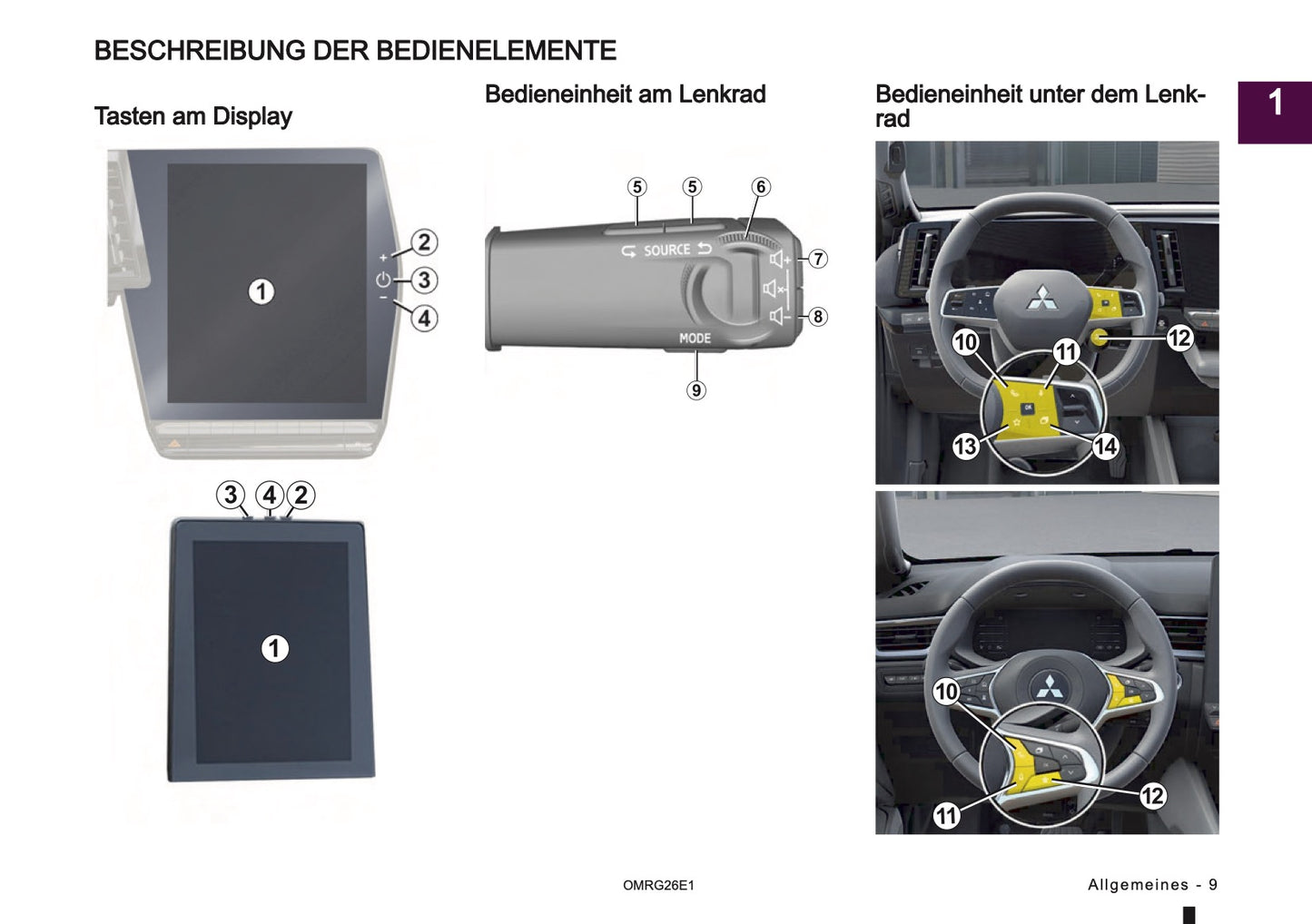 2026 Mitsubishi Smartphone Link Display Audio Manual | German