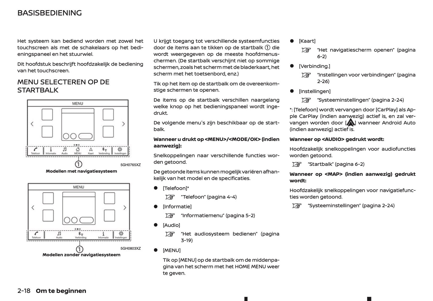 2018-2019 Nissan Connect Infotainment Handleiding | Nederlands