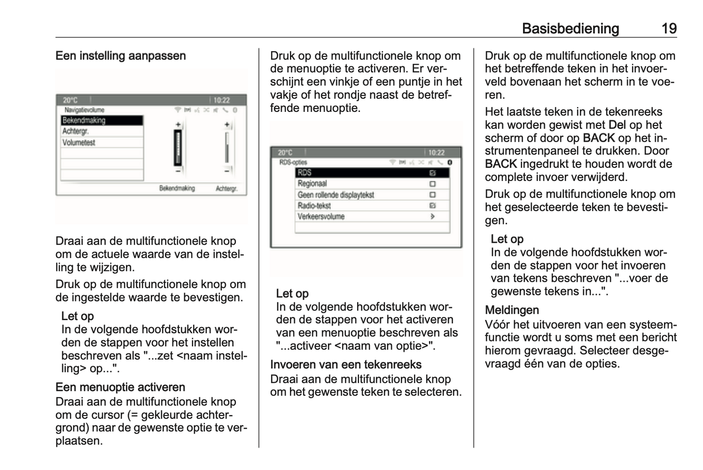 2016 Opel Cascada Infotainment Manual | Dutch