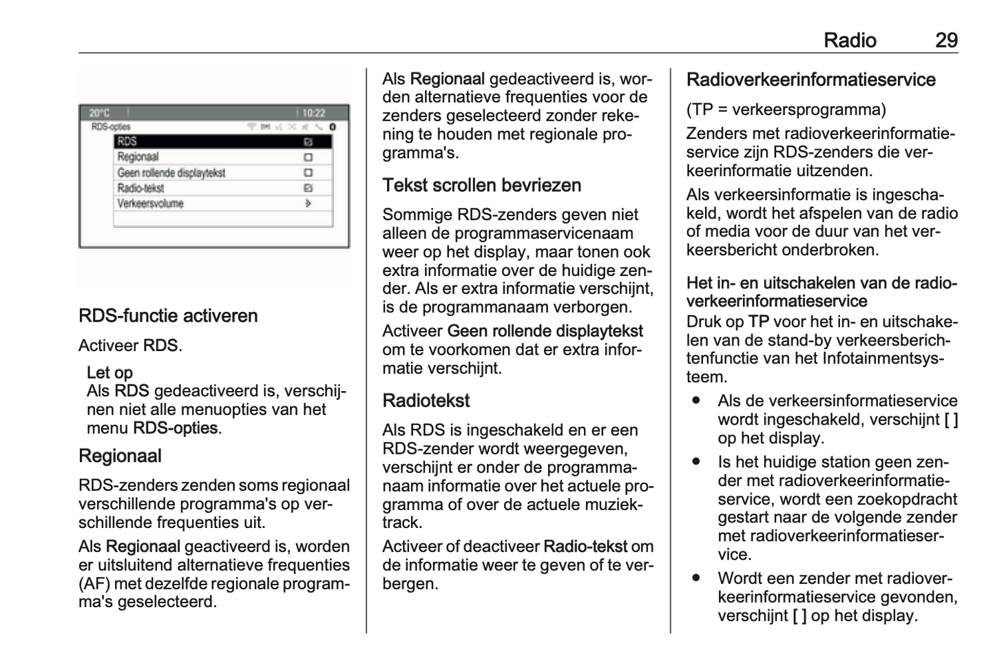 2016 Opel Cascada Infotainment Manual | Dutch