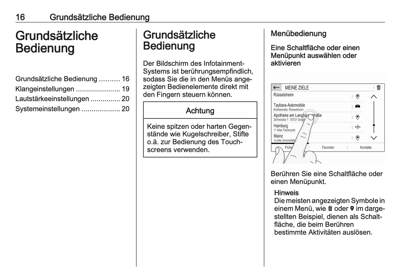 2021 Opel Corsa / Corsa-e Infotainment Manual German