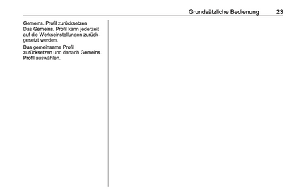 2021 Opel Corsa / Corsa-e Infotainment Manual German