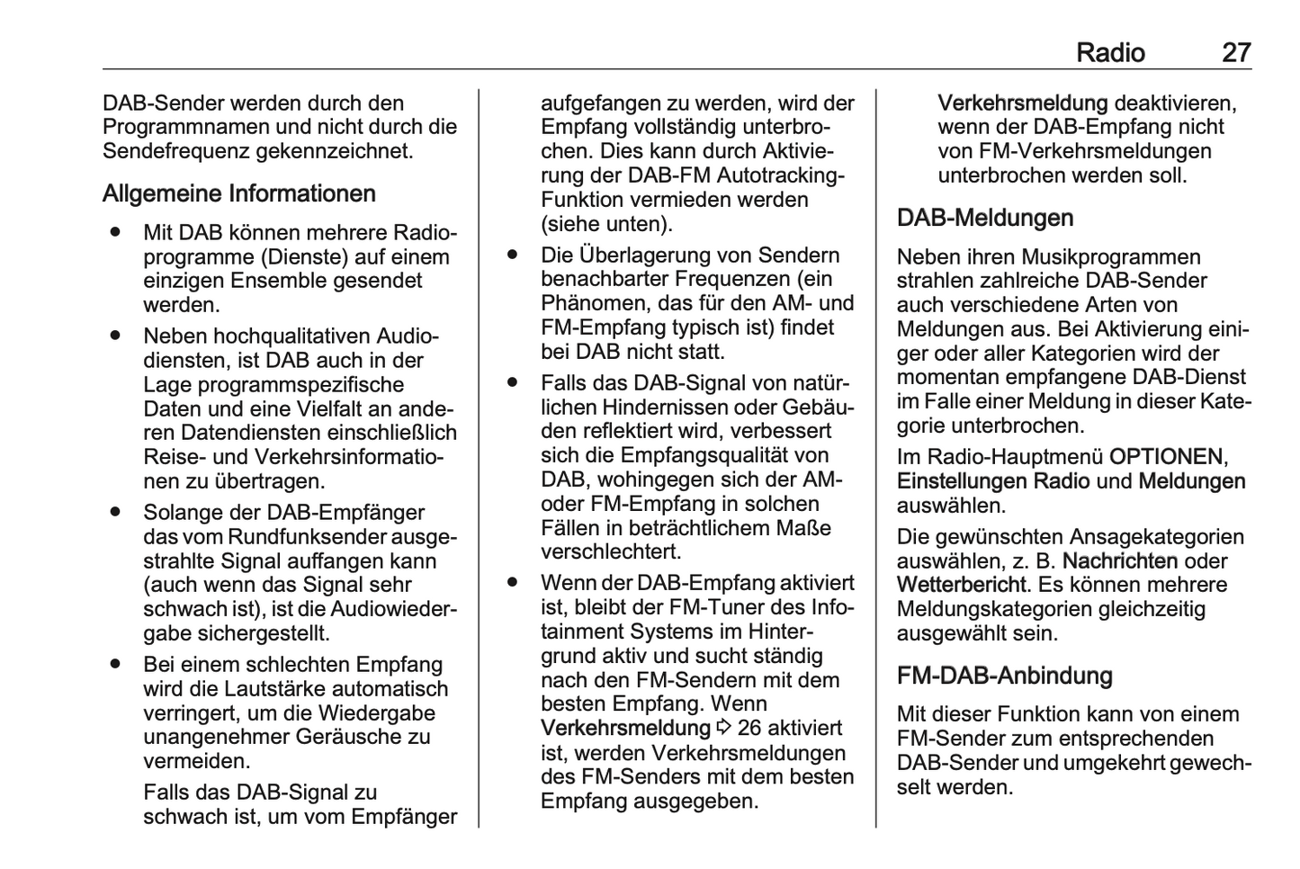 2021 Opel Corsa / Corsa-e Infotainment Manual German